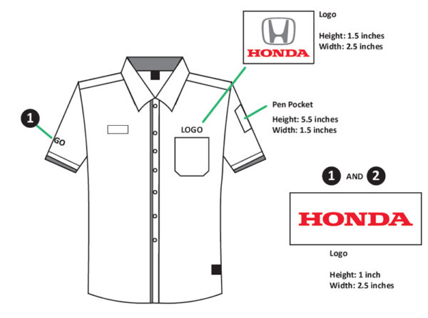 Frontliner Sales Uniform short front - descb